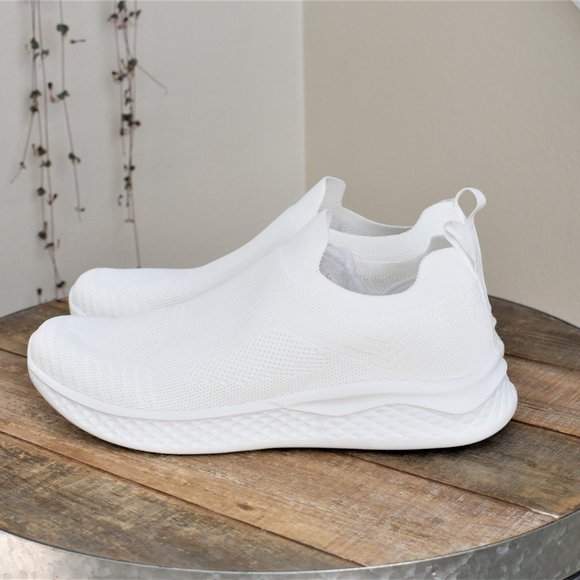 CUSHIONAIRE Shoes - CUSHIONAIRE DORSY Women's Stretch Knit Slip on Sneaker, Shoes